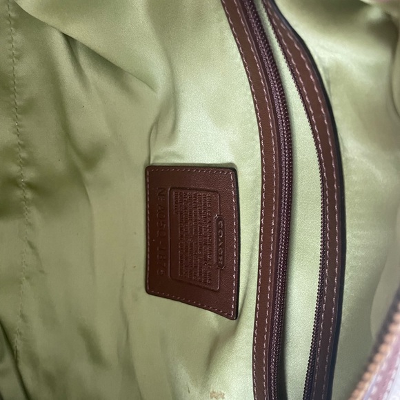 Coach ivory canvas and brown leather bag - Picture 5 of 6